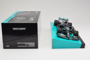 Mercedes W11 #44 L. Hamilton Mercedes AMG Petronas Turkish Grand Prix Winner World Champion 2020 Minichamps 1:18 113201444 De - nuotrauka 6 iš 7