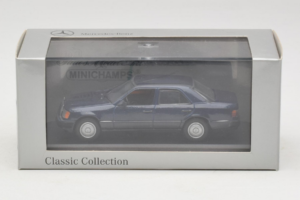 Mercedes W124 Tamsiai Mėlynas Minichamps 1:43 MB006 Metalas - nuotrauka 4 iš 4