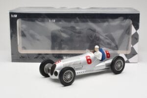 Mercedes W125 #6 Daimler-Benz AG R. Caracciola 2nd Place Eifel Race Nurburgring 1937 Minichamps 1:18 155373106 Metalas - nuotrauka 6 iš 6