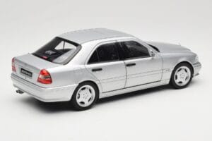 Mercedes C36 AMG W202 Silver Metallic Norev 1:18 183380 Metalas - nuotrauka 3 iš 8
