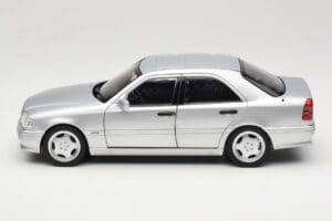 Mercedes C36 AMG W202 Silver Metallic Norev 1:18 183380 Metalas - nuotrauka 4 iš 8
