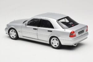 Mercedes C36 AMG W202 Silver Metallic Norev 1:18 183380 Metalas - nuotrauka 7 iš 8