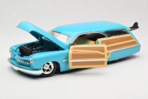 Mercury Merc Woodie Mėlynas Hot Wheels 1:18 27806 Metalas - nuotrauka 2 iš 8