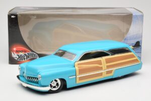 Mercury Merc Woodie Mėlynas Hot Wheels 1:18 27806 Metalas - nuotrauka 8 iš 8