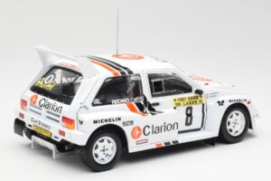 MG Metro 6R4 #8 P. Eklund / D. Whittock Rally Finland 1986 Sun Star 1:18 5536 Metalas - nuotrauka 3 iš 8