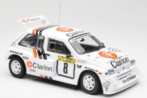 MG Metro 6R4 #8 P. Eklund / D. Whittock Rally Finland 1986 Sun Star 1:18 5536 Metalas - nuotrauka 6 iš 8