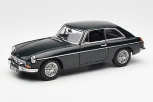 MGB GT Mk2 Coupe Racing Žalias AUTOart 1:18 76602 Metalas