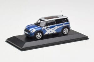 Mini Clubman R55 Cooper S Blue Metallic Onitsuka Tiger Minichamps 1:43 403138676 Metalas - nuotrauka 2 iš 4