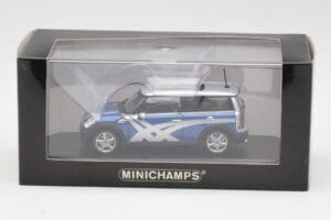 Mini Clubman R55 Cooper S Blue Metallic Onitsuka Tiger Minichamps 1:43 403138676 Metalas - nuotrauka 4 iš 4