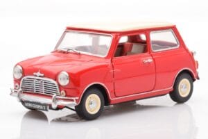 Mini Cooper 1275 S Raudonas Kyosho 1:18 8840 Metalas