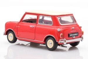 Mini Cooper 1275 S Raudonas Kyosho 1:18 8840 Metalas - nuotrauka 7 iš 8