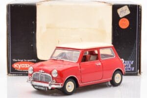 Mini Cooper 1275 S Raudonas Kyosho 1:18 8840 Metalas - nuotrauka 8 iš 8