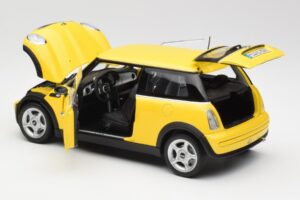 Mini Cooper One R50 Aerodinaminis Paketas Geltonas Kyosho 1:18 80430148553 Metalas - nuotrauka 5 iš 8