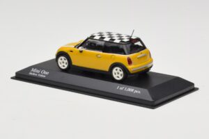 MINI One R50 Geltonas Minichamps 1:43 431138104 Metalas - nuotrauka 3 iš 5