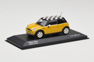 MINI One R50 Geltonas Minichamps 1:43 431138104 Metalas - nuotrauka 4 iš 5
