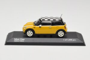 MINI One R50 Geltonas Minichamps 1:43 431138104 Metalas