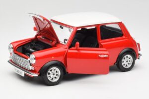 Mini Cooper Raudonas Bburago 1:18 3379 Metalas - nuotrauka 2 iš 8