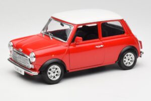 Mini Cooper Raudonas Bburago 1:18 3379 Metalas