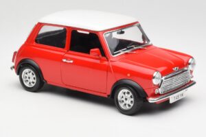 Mini Cooper Raudonas Bburago 1:18 3379 Metalas - nuotrauka 6 iš 8
