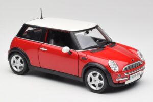 Mini Cooper R50 Raudonas Maisto 1:18 31619 Metalas - nuotrauka 6 iš 8