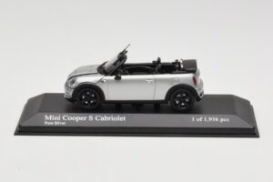 Mini Cooper S R57 Kabrioletas Sidabrinis Minichamps 1:43 431138830 Metalas