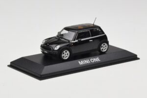 Mini One R50 Juodas Su Juodu Stogu Minichamps 1:43 MINI005 Metalas - nuotrauka 2 iš 5