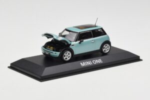 Mini One R50 Šviesiai Žalia Su Šviesiai Žaliu Stogu Minichamps 1:43 MINI003 Metalas - nuotrauka 2 iš 4
