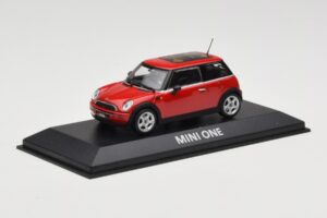 Mini One R50 Raudonas Su Raudonu Stogu Minichamps 1:43 MINI001 Metalas - nuotrauka 2 iš 5