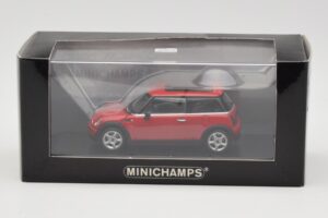 Mini One R50 Raudonas Su Raudonu Stogu Minichamps 1:43 MINI001 Metalas - nuotrauka 4 iš 5