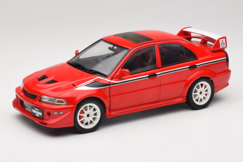 Mitsubishi Lancer Evo VI Tommi Makinen Edition Raudonas AUTOart 1:18 77156 Metalas