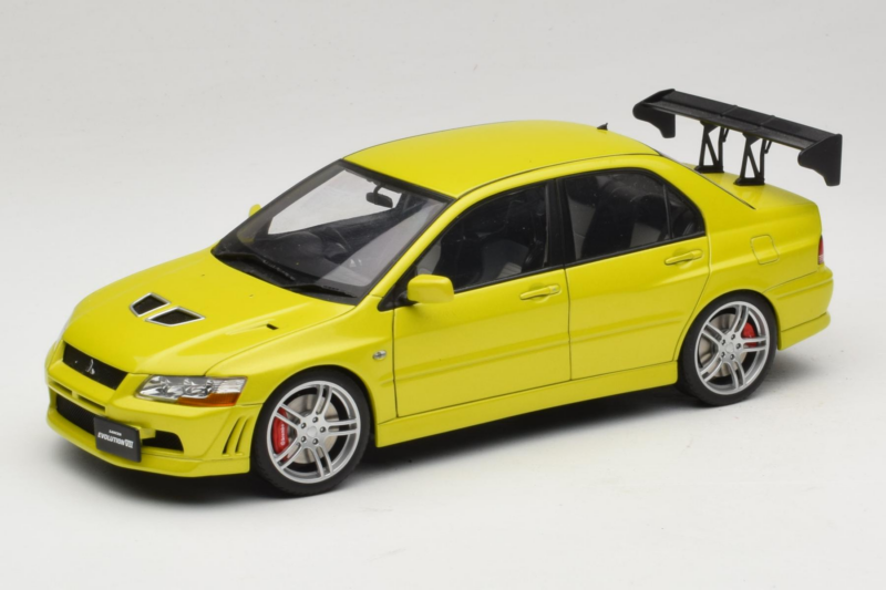 Mitsubishi Lancer Evo VII Mustard Yellow AUTOart 1:18 77166 Metalas