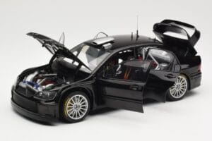 Mitsubishi Lancer Evolution WRC Plain Body Juodas AUTOart 1:18 80528 Metalas - nuotrauka 2 iš 8