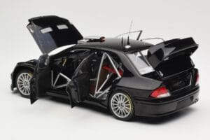 Mitsubishi Lancer Evolution WRC Plain Body Juodas AUTOart 1:18 80528 Metalas - nuotrauka 5 iš 8