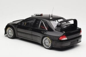 Mitsubishi Lancer Evolution WRC Plain Body Juodas AUTOart 1:18 80528 Metalas - nuotrauka 7 iš 8