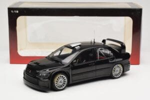 Mitsubishi Lancer Evolution WRC Plain Body Juodas AUTOart 1:18 80528 Metalas - nuotrauka 8 iš 8
