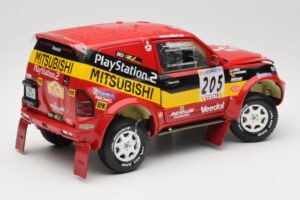 Mitsubishi Pajero Rallye Raid #205 Paris-Dakar Rally 2001 Solido 1:18 9022 Metalas - nuotrauka 3 iš 8