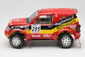 Mitsubishi Pajero Rallye Raid #205 Paris-Dakar Rally 2001 Solido 1:18 9022 Metalas - nuotrauka 4 iš 8