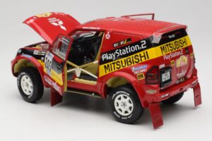 Mitsubishi Pajero Rallye Raid #205 Paris-Dakar Rally 2001 Solido 1:18 9022 Metalas - nuotrauka 5 iš 8
