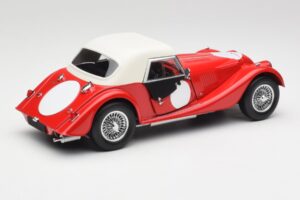 Morgan 4/4 Plus Competition Hardtop Raudonas Kyosho 1:18 08114R Metalas - nuotrauka 3 iš 8