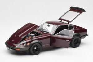 Nissan Fairlady 240ZG Rudas Kyosho 1:18 08217M Metalas - nuotrauka 2 iš 8
