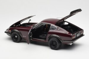 Nissan Fairlady 240ZG Rudas Kyosho 1:18 08217M Metalas - nuotrauka 5 iš 8
