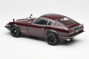Nissan Fairlady 240ZG Rudas Kyosho 1:18 08217M Metalas - nuotrauka 7 iš 8