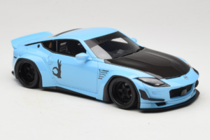 Nissan Fairlady Z RZ34 Pandem China Blue Black GT Spirit 1:18 GT943 Derva - nuotrauka 4 iš 6