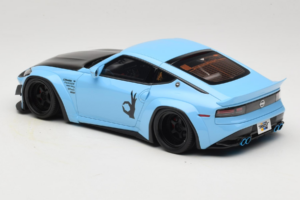 Nissan Fairlady Z RZ34 Pandem China Blue Black GT Spirit 1:18 GT943 Derva - nuotrauka 5 iš 6