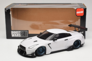 Nissan GT-R R35 Boost Wars 2 Baltas Jp Kraemo 1:18 KRAEMO001 Metalas - nuotrauka 7 iš 7