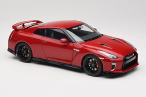 Nissan GT-R R35 Track Edition NISMO Vibrant Red MotorHelix 1:18 M83511 Metalas - nuotrauka 6 iš 8