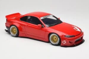 Nissan Silvia S15 Rocket Bunny Burning Red Otto 1:18 OT1115 Derva - nuotrauka 4 iš 6