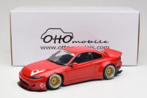 Nissan Silvia S15 Rocket Bunny Burning Red Otto 1:18 OT1115 Derva - nuotrauka 6 iš 6