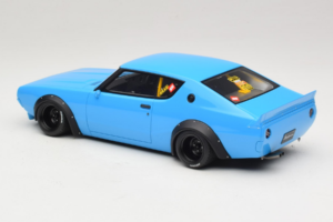 Nissan Skyline 2000 GT-R KPGC110 LB Works Mėlynas Otto 1:18 OT1210 Derva - nuotrauka 4 iš 6