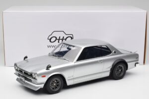 Nissan Skyline C10 2000 GT-R Sidabrinis Otto 1:12 G094 Derva - nuotrauka 6 iš 6